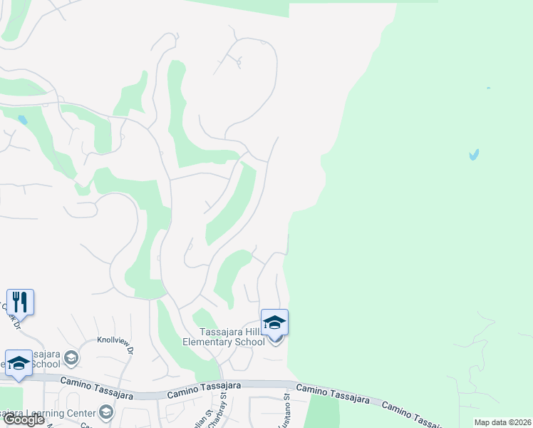 map of restaurants, bars, coffee shops, grocery stores, and more near 4460 Deer Ridge Road in Danville