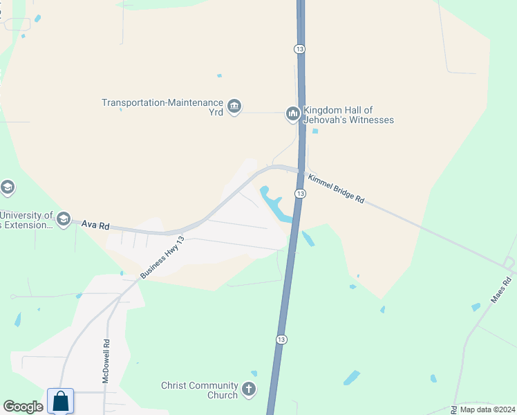 map of restaurants, bars, coffee shops, grocery stores, and more near 2 Goldenwood Lane in Murphysboro