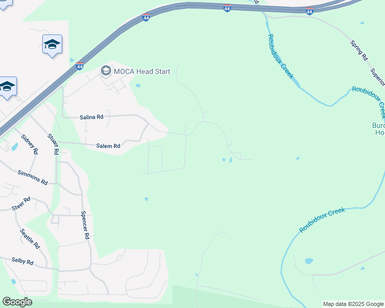 map of restaurants, bars, coffee shops, grocery stores, and more near 24265 Sprint Lane in Waynesville