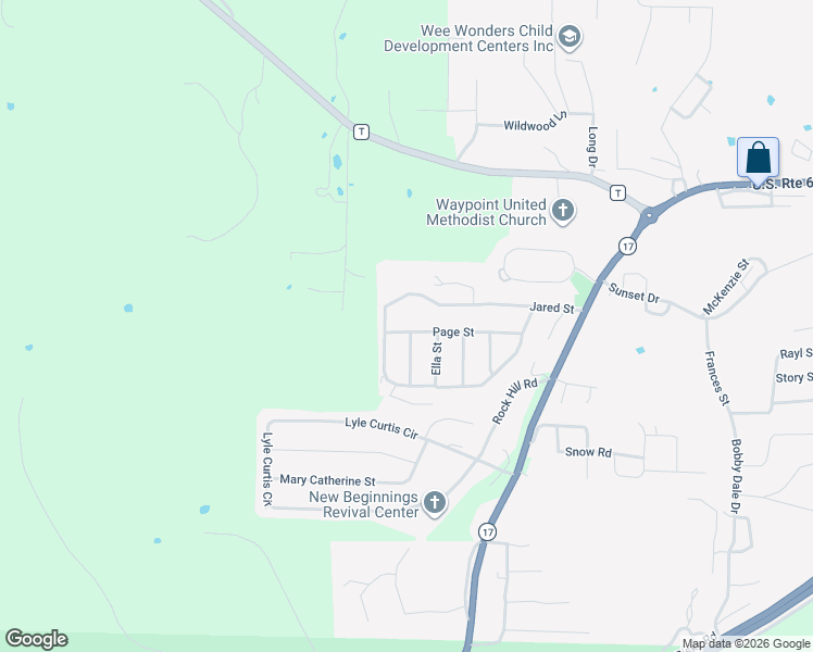 map of restaurants, bars, coffee shops, grocery stores, and more near in Waynesville