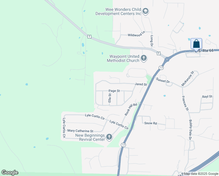 map of restaurants, bars, coffee shops, grocery stores, and more near in Waynesville