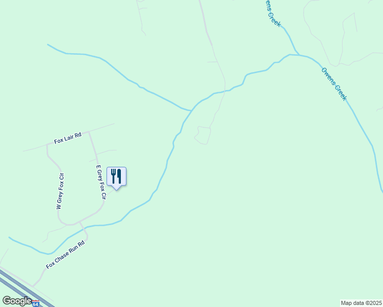 map of restaurants, bars, coffee shops, grocery stores, and more near 1396 Orchid Road in Mineral
