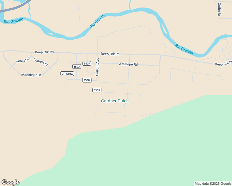 map of restaurants, bars, coffee shops, grocery stores, and more near Klondike in Creede