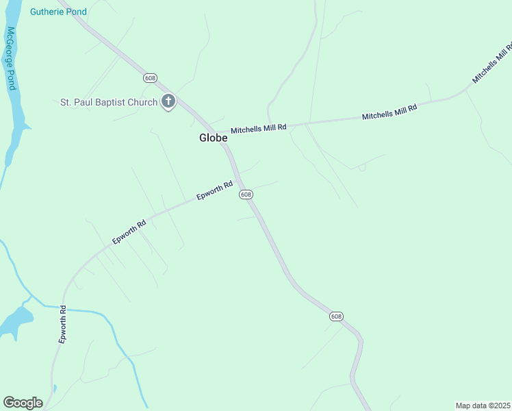 map of restaurants, bars, coffee shops, grocery stores, and more near 1540 Globe Road in Aylett