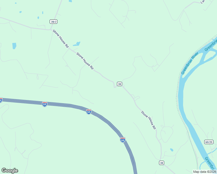map of restaurants, bars, coffee shops, grocery stores, and more near 2530 Stonehouse Road in Lewisburg