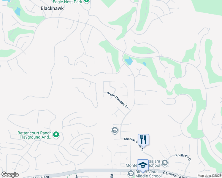 map of restaurants, bars, coffee shops, grocery stores, and more near 820 Feather River Street in Danville