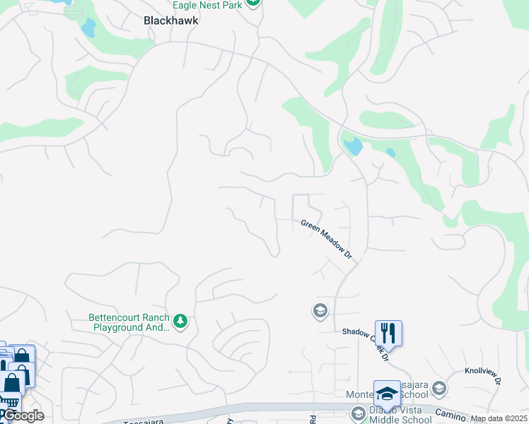 map of restaurants, bars, coffee shops, grocery stores, and more near 37 Wakefield Court in Danville