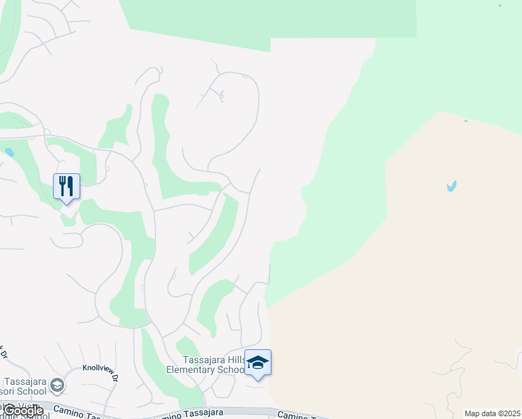 map of restaurants, bars, coffee shops, grocery stores, and more near 4478 Deer Ridge Road in Danville
