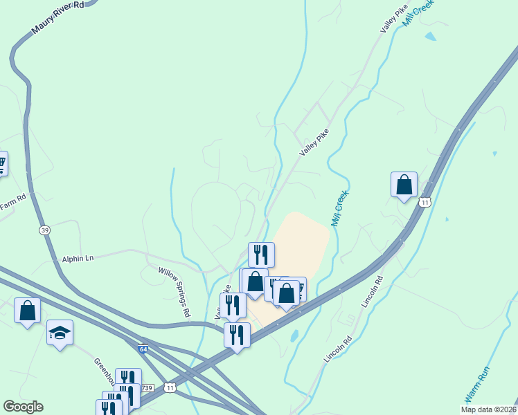 map of restaurants, bars, coffee shops, grocery stores, and more near 20 Trot Lane in Lexington