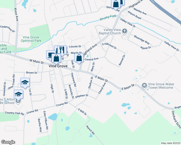 417 East Main Street, Vine Grove KY Walk Score