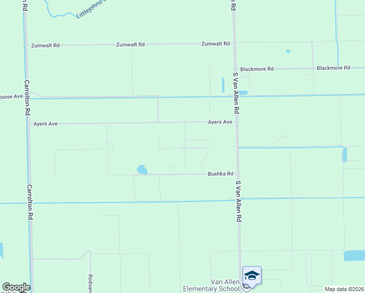 map of restaurants, bars, coffee shops, grocery stores, and more near 20592 Ayers Avenue in Escalon