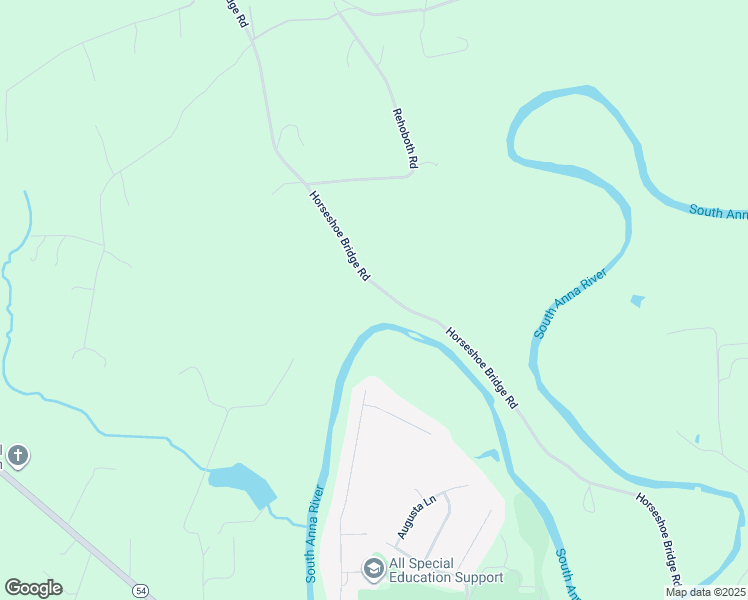 map of restaurants, bars, coffee shops, grocery stores, and more near 14621 Horseshoe Bridge Road in Doswell