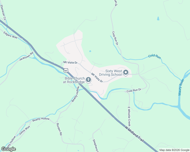 map of restaurants, bars, coffee shops, grocery stores, and more near State Route 1501 in Lexington