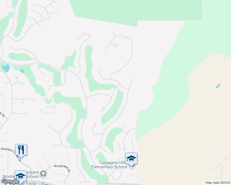 map of restaurants, bars, coffee shops, grocery stores, and more near 3515 Deer Crest Drive in Danville
