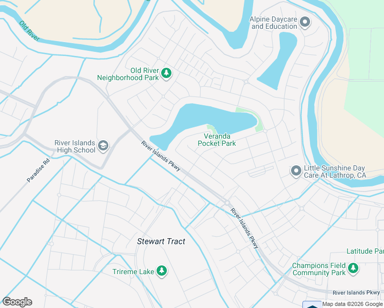 map of restaurants, bars, coffee shops, grocery stores, and more near 16537 Cohen Road in Lathrop