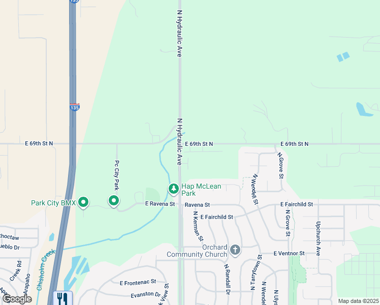 map of restaurants, bars, coffee shops, grocery stores, and more near 2000-2008 East 69th Street North in Park City