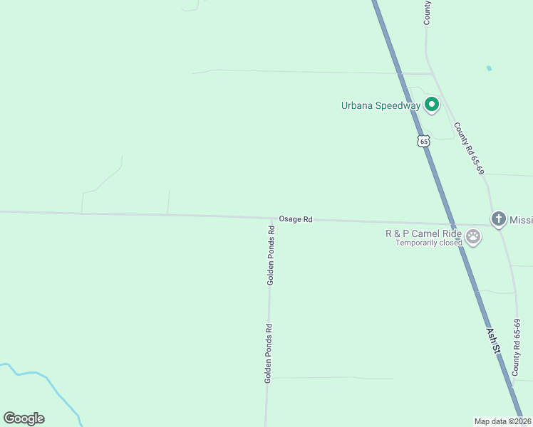 map of restaurants, bars, coffee shops, grocery stores, and more near 103 Osage Road in Urbana