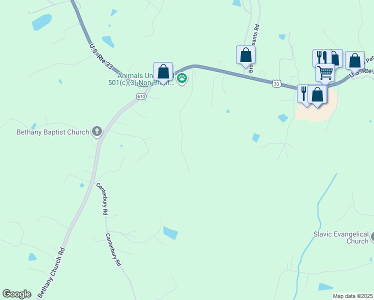 map of restaurants, bars, coffee shops, grocery stores, and more near 14996 Lane Mill Road in Montpelier