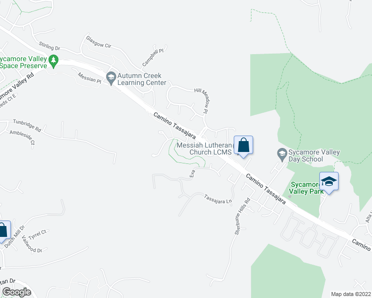 map of restaurants, bars, coffee shops, grocery stores, and more near 45 Boulder Creek Court in Danville
