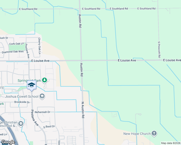 map of restaurants, bars, coffee shops, grocery stores, and more near 10250 Jeane Road in Manteca