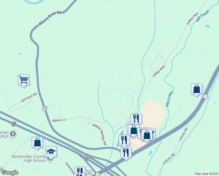 map of restaurants, bars, coffee shops, grocery stores, and more near 175 Thoroughbred Circle in Lexington