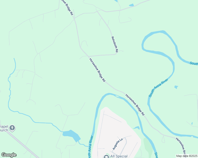 map of restaurants, bars, coffee shops, grocery stores, and more near 14621 Horseshoe Bridge Road in Doswell