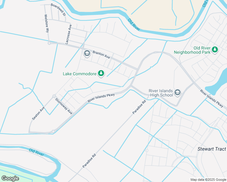 map of restaurants, bars, coffee shops, grocery stores, and more near 16540 Barnett Street in Lathrop