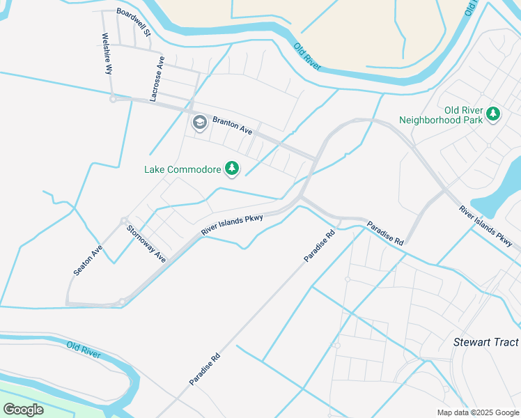 map of restaurants, bars, coffee shops, grocery stores, and more near 4960 West Stewart Road in Lathrop