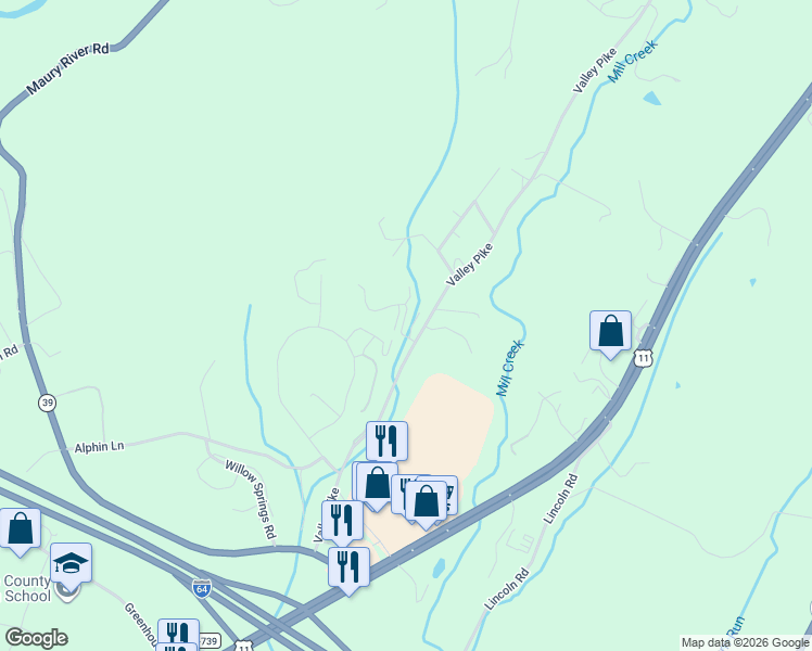 map of restaurants, bars, coffee shops, grocery stores, and more near 28 Ashley Court in Lexington