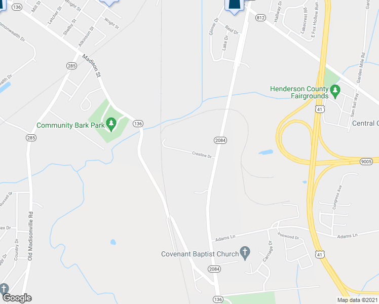 map of restaurants, bars, coffee shops, grocery stores, and more near 2049 Cresline Dr in Henderson
