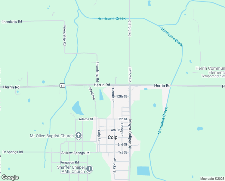 map of restaurants, bars, coffee shops, grocery stores, and more near 1101-1107 Gentile St in Carterville