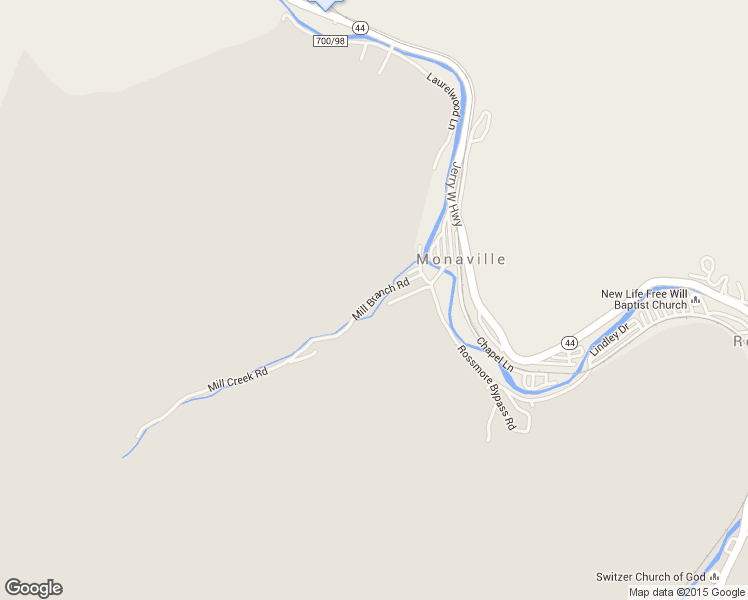 map of restaurants, bars, coffee shops, grocery stores, and more near Mill Branch Road in Logan