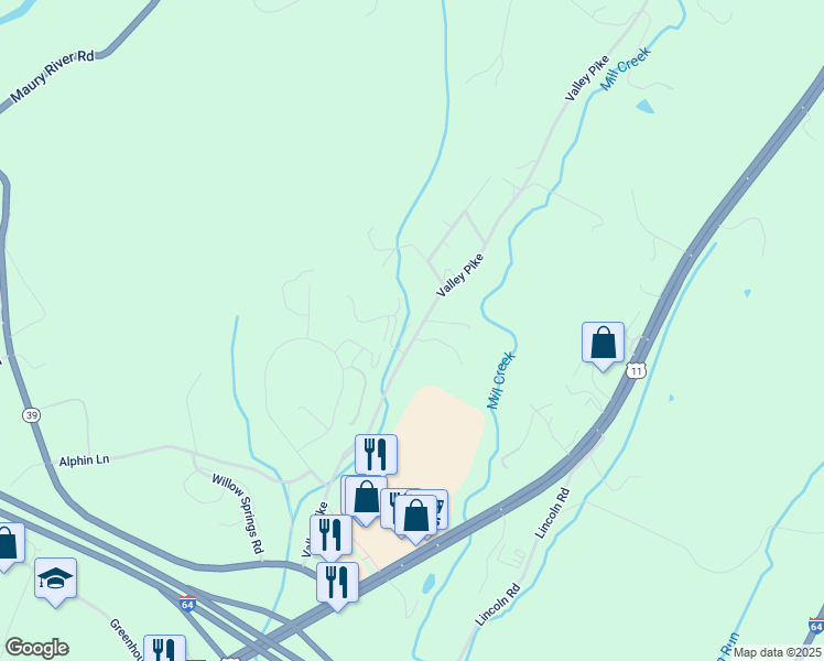 map of restaurants, bars, coffee shops, grocery stores, and more near 20 Beverly Court in Lexington