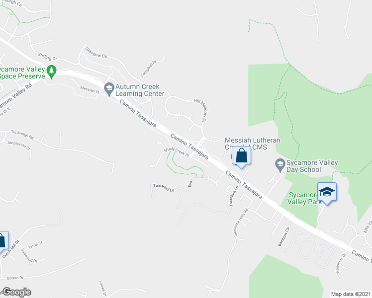 map of restaurants, bars, coffee shops, grocery stores, and more near Cedar Lane Court in Danville
