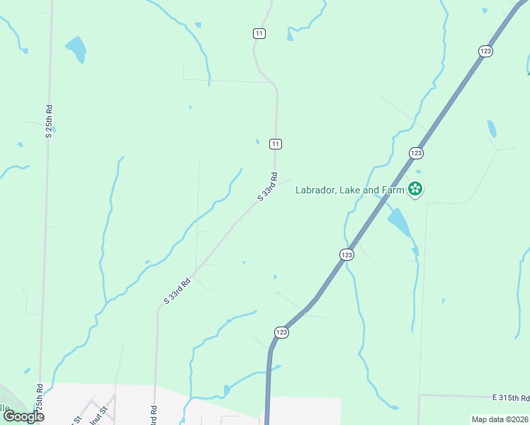 map of restaurants, bars, coffee shops, grocery stores, and more near 3110 South 33rd Road in Humansville