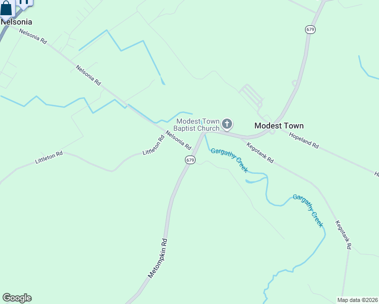 map of restaurants, bars, coffee shops, grocery stores, and more near 16720-29080 Metompkin Road in Accomack County