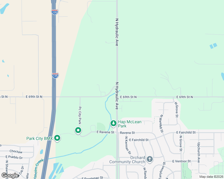 map of restaurants, bars, coffee shops, grocery stores, and more near 1410 East 69th Street North in Park City