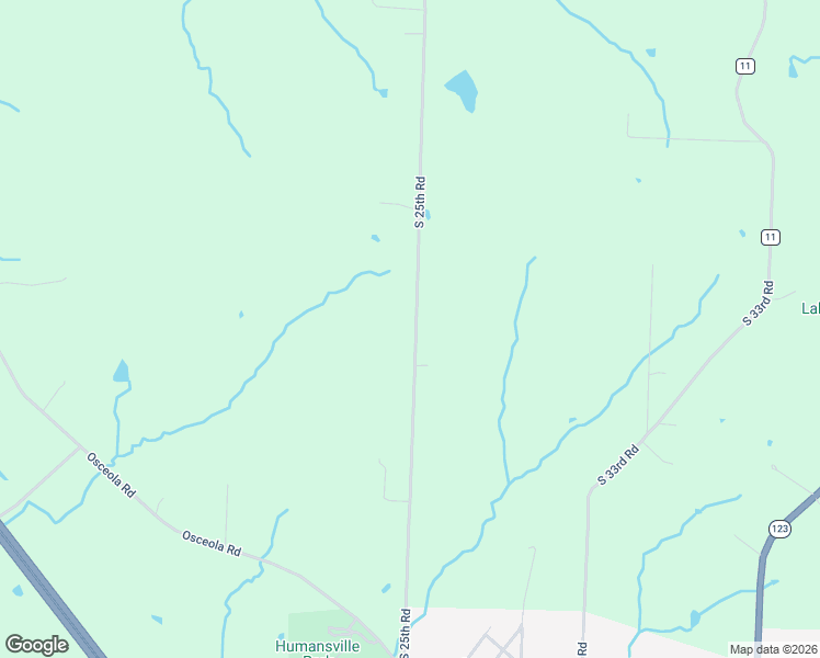 map of restaurants, bars, coffee shops, grocery stores, and more near 3063-3099 South 25th Road in Humansville