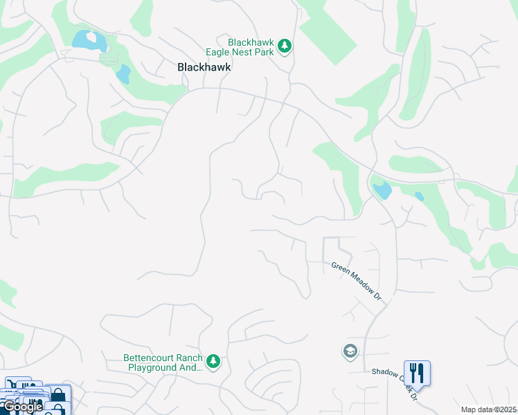 map of restaurants, bars, coffee shops, grocery stores, and more near 300 South Eagle Nest Lane in Danville