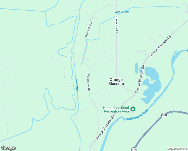 map of restaurants, bars, coffee shops, grocery stores, and more near 12100 Horseshoe Road in Oakdale