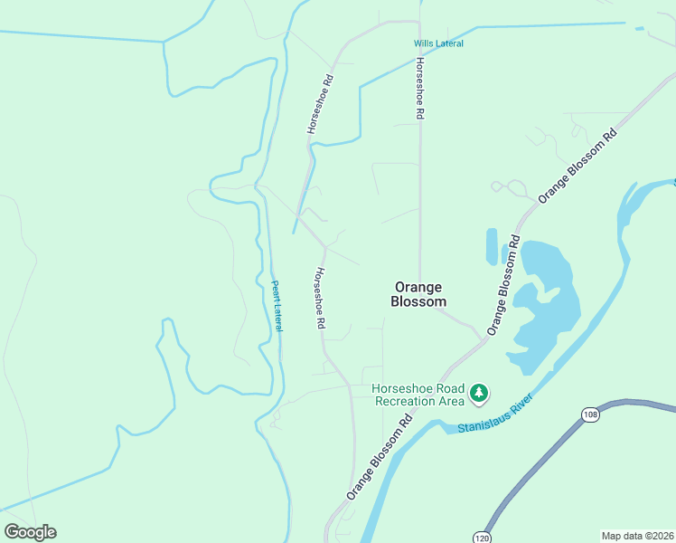 map of restaurants, bars, coffee shops, grocery stores, and more near 12100 Horseshoe Road in Oakdale