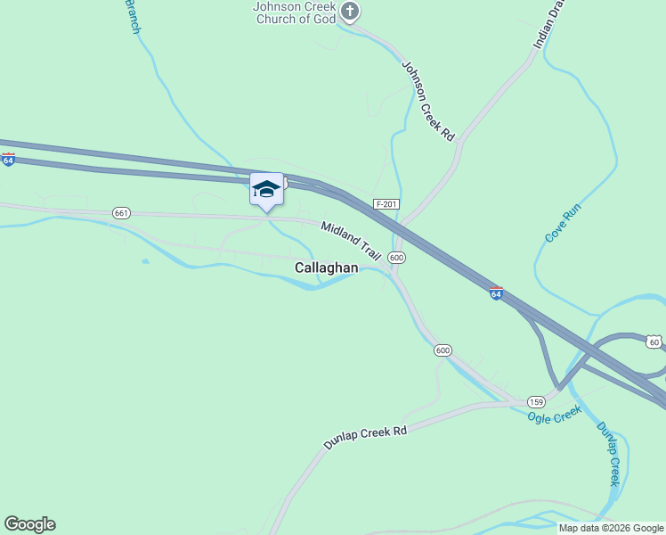 map of restaurants, bars, coffee shops, grocery stores, and more near in Callaghan