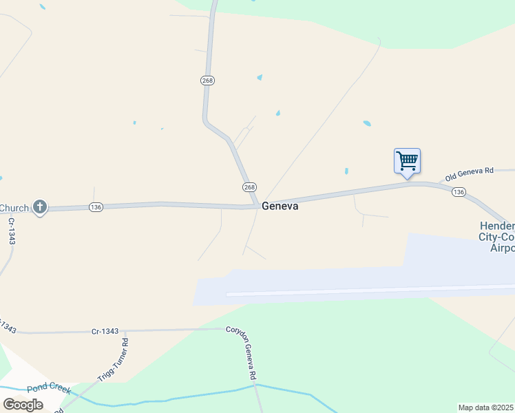 map of restaurants, bars, coffee shops, grocery stores, and more near 7539 Kentucky 268 in Henderson