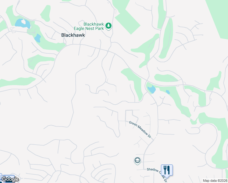 map of restaurants, bars, coffee shops, grocery stores, and more near 218 South Ridge Court in Danville