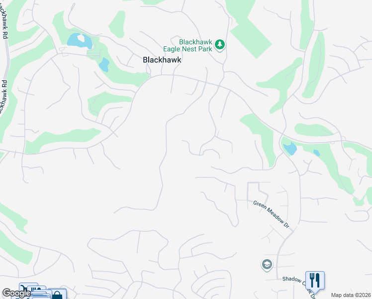 map of restaurants, bars, coffee shops, grocery stores, and more near 455 Eagle Valley Way in Danville