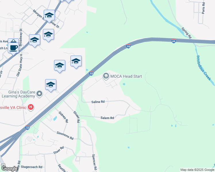 map of restaurants, bars, coffee shops, grocery stores, and more near 24364 Sounder Lane in Waynesville