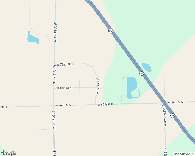 map of restaurants, bars, coffee shops, grocery stores, and more near 7131 North 142nd St W in Colwich