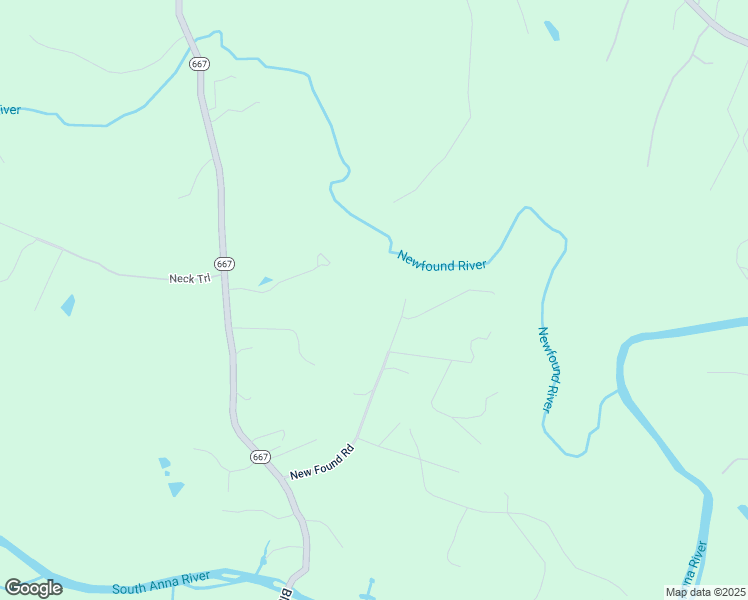 map of restaurants, bars, coffee shops, grocery stores, and more near 15040 New Found Road in Doswell