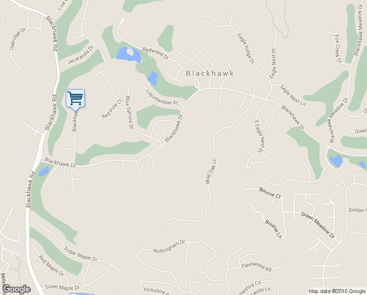 map of restaurants, bars, coffee shops, grocery stores, and more near 420 Bent Oak Place in Danville