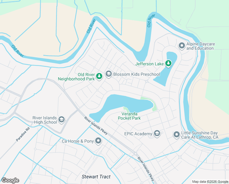 map of restaurants, bars, coffee shops, grocery stores, and more near 16476 Cohen Road in Lathrop